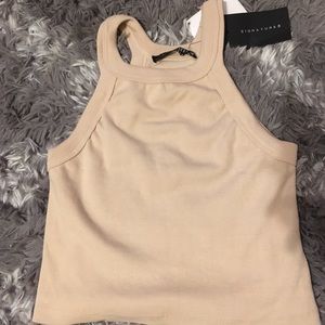 Tan crop top